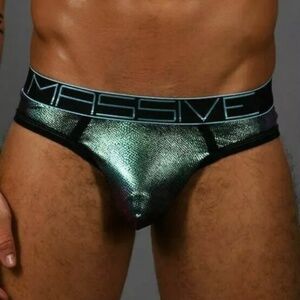Andrew Christian Brief Back Entry Massive Anaconda Eclipse Mesh 912787 (Small)